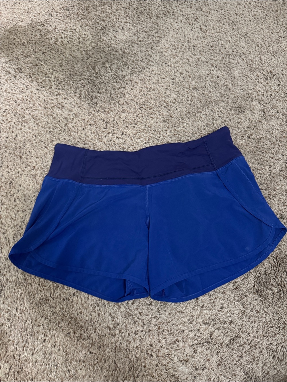 lululemon athletica speed up Royal Blue Running Shorts